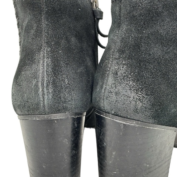 Sofft Boots Women's 10 Black Leather Ankle Booties Zip Round Toe - Picture 12 of 16